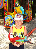 Парк Ривьера - фото - я с попугаями
